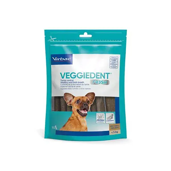 Virbac Veggiedent Fresh XS Lamel 15 unidades