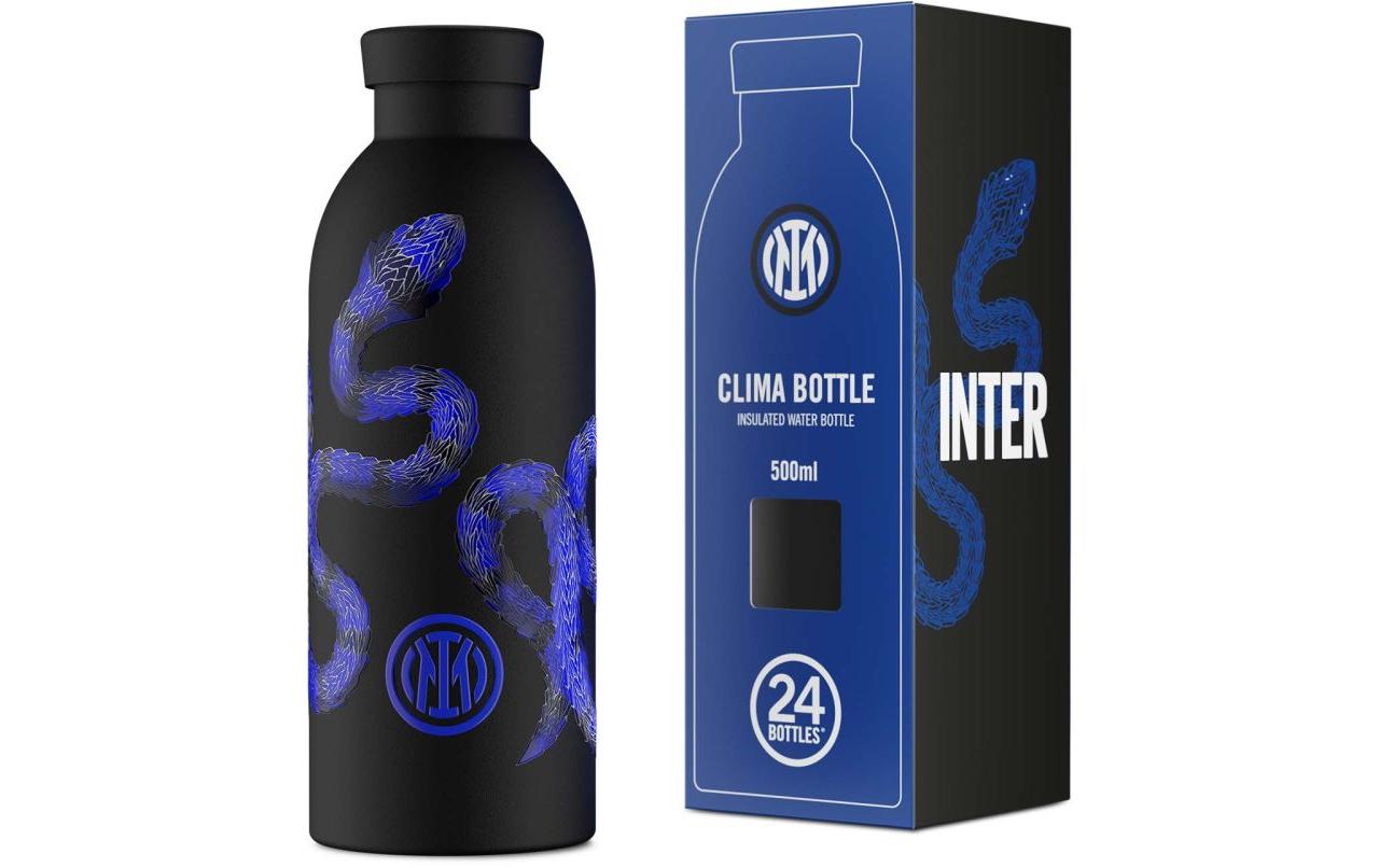 Thermosflasche Clima 500 ml, InterblackIsolierflasche mit doppelwandiger Edelstahlisolation