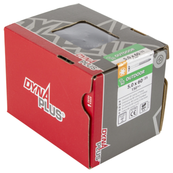 Dynaplus Schroef universeel platkop AR-coating TX25 5.0x60 150 stuks