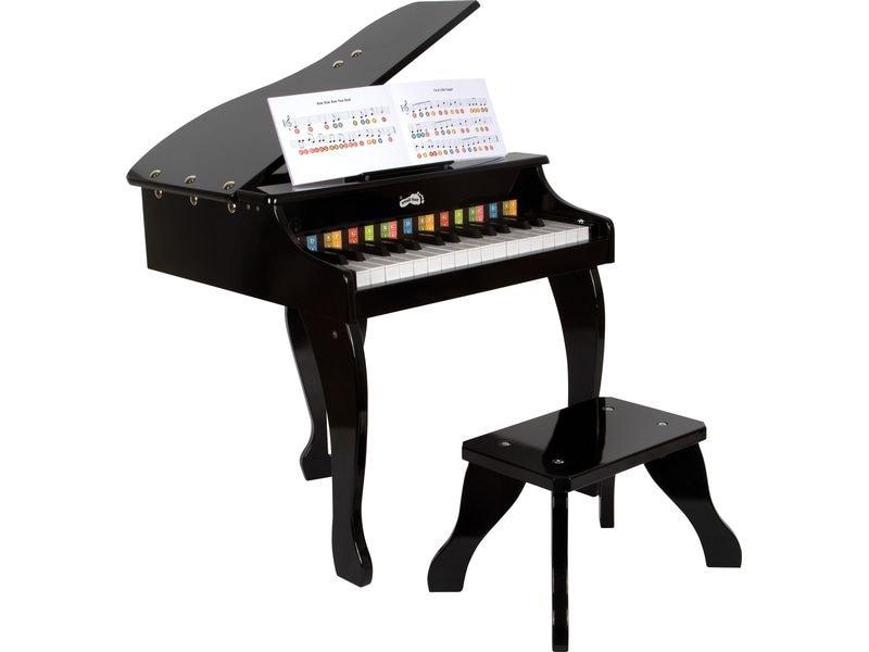 small foot Klavier Kinderflügel Edler Kinder-Flügel in Hochglanz-Schwarz – erstes Musikinstrument