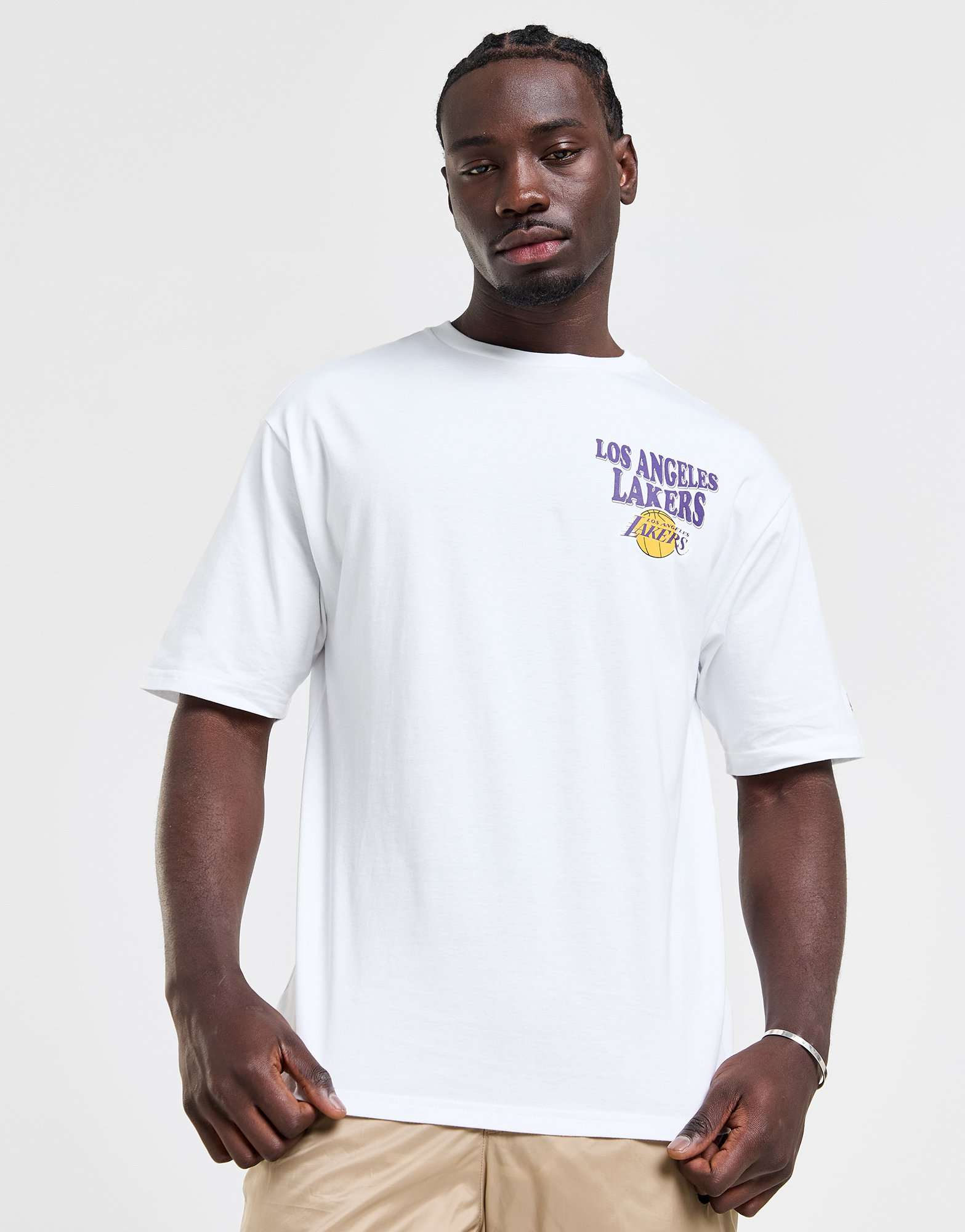 New Era T-shirt NBA LA Lakers Script Homme
