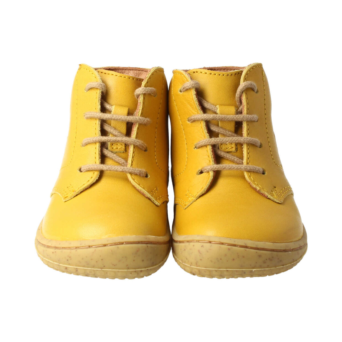 B3222-4 mustard SOFT-TOE BIO-nappa leather laces Weite/M