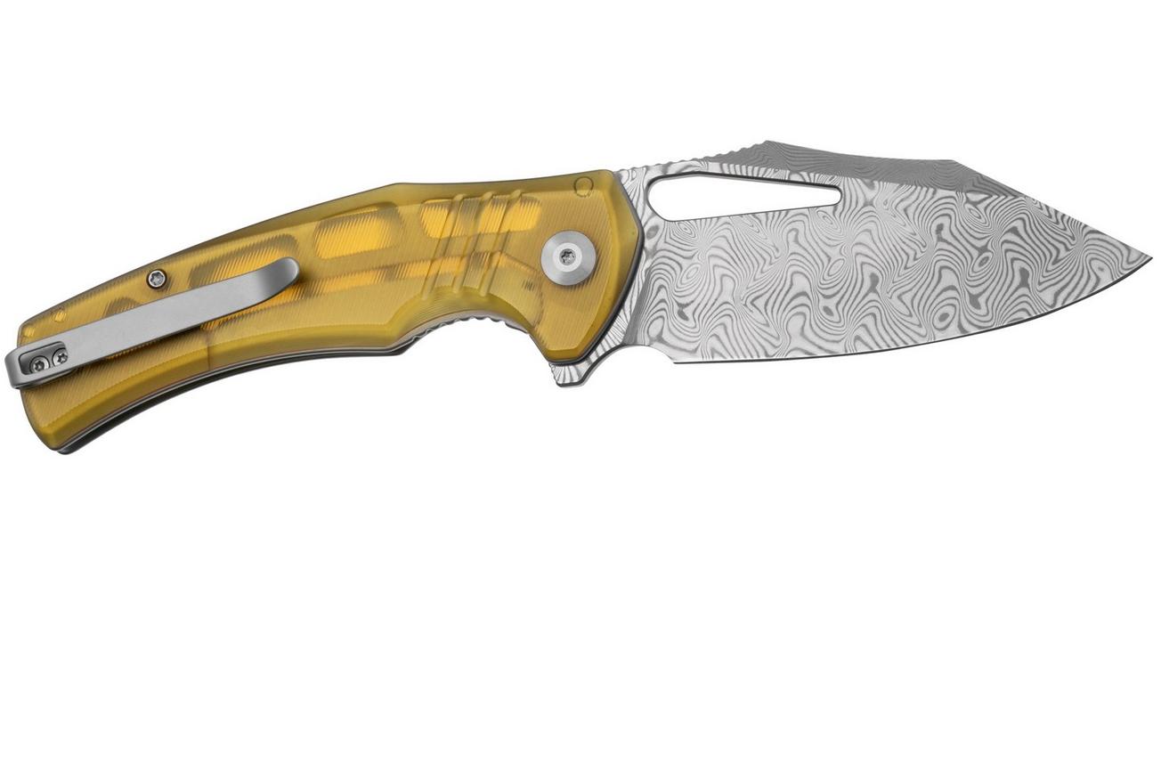 Civivi BullTusk C23017-DS1 Damascus, Polished Ultem, zakmes