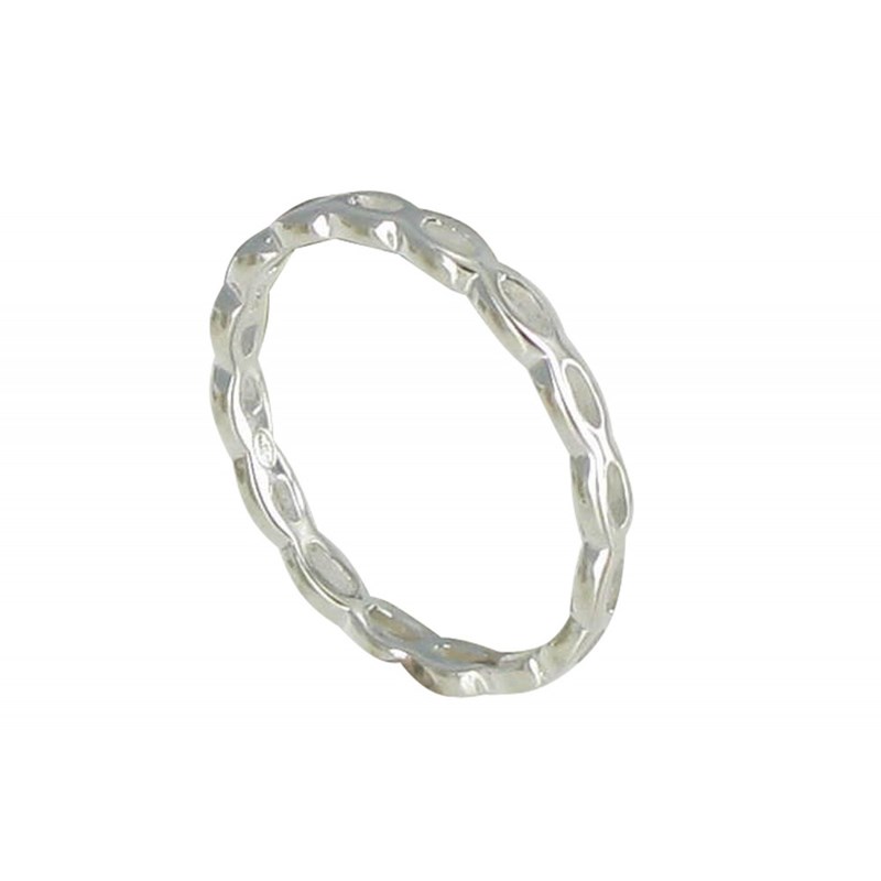 Bague Argent Amandes Ajourées