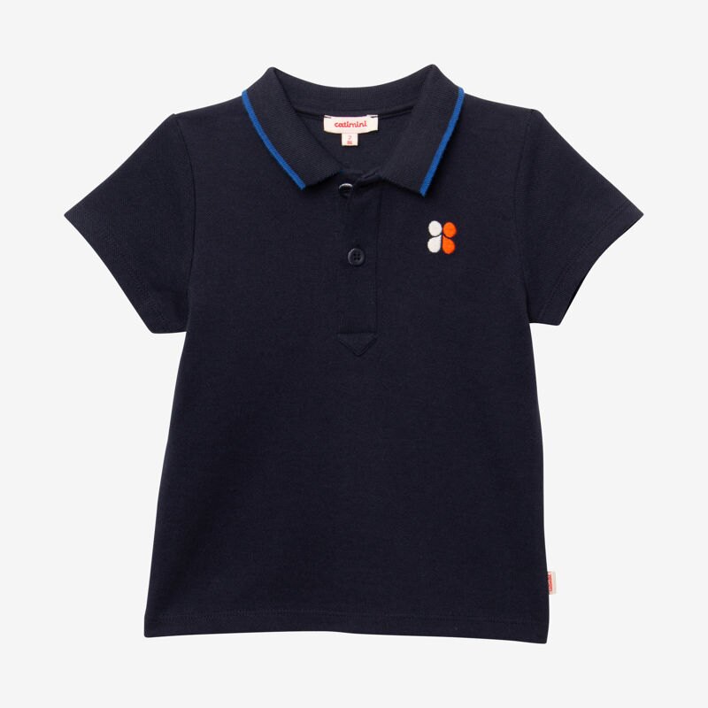 Polo bébé garçon tigrou dos bleu Catimini Bleu