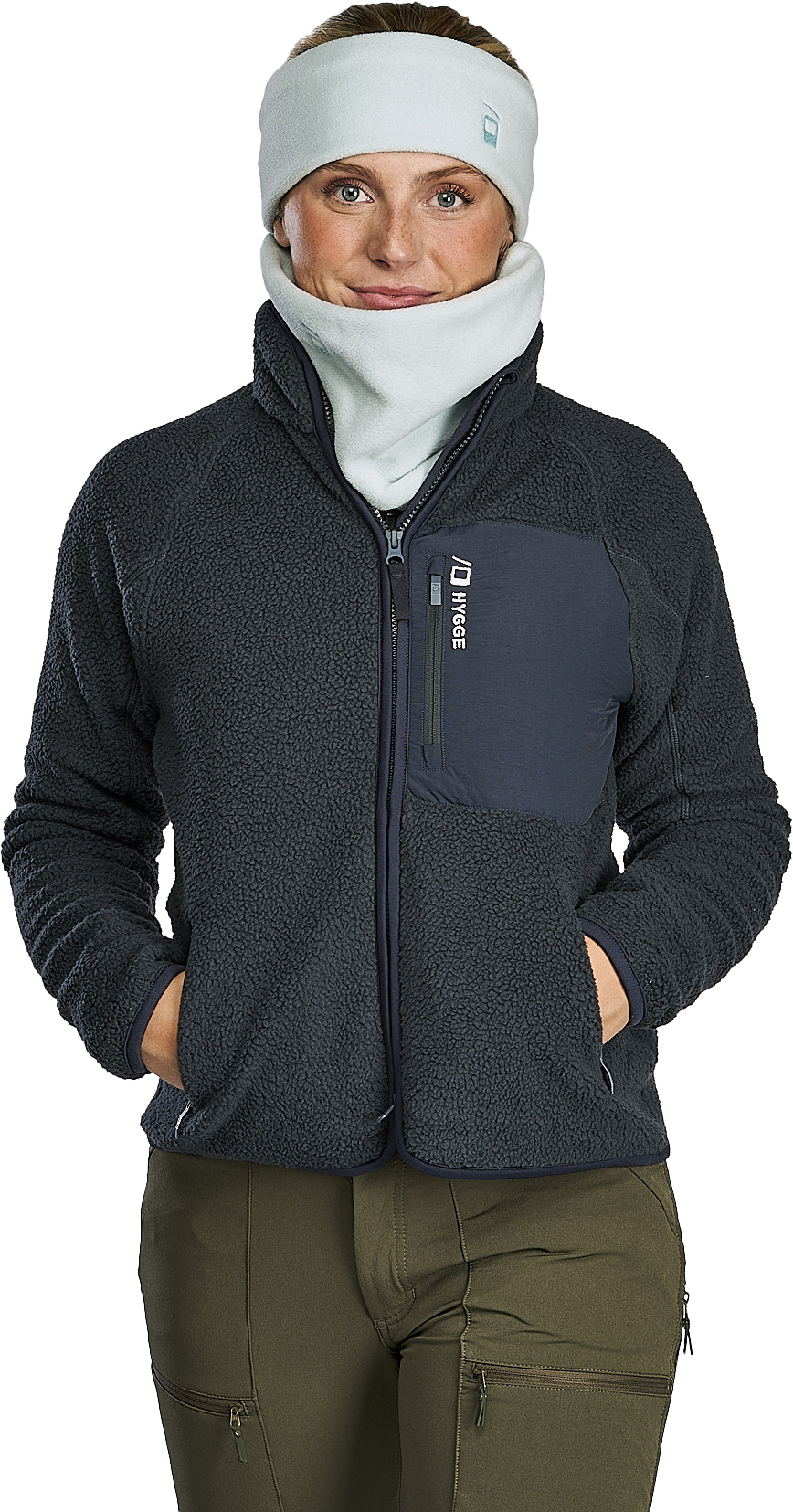 Pile Fleece Jacket Dame 04/Mørkeblå