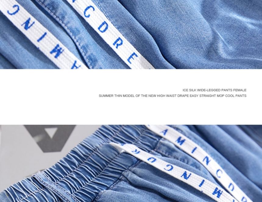 Hanji - Hoge taille gewassen rechte jeans (verschillende ontwerpen)