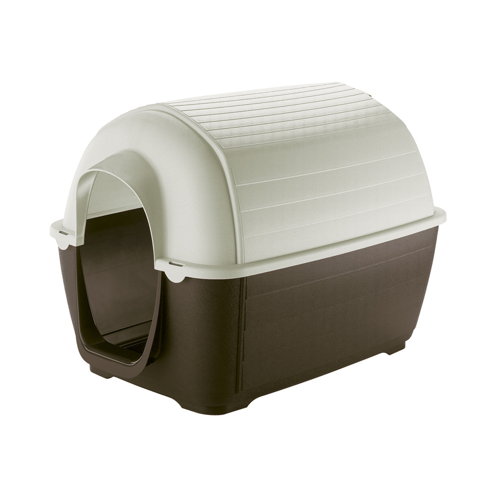 Ferplast niche d'extérieur pour chiens kenny 01, habitat pour chiens en résine thermo-plastique, résistant aux chocs et rayons uv,