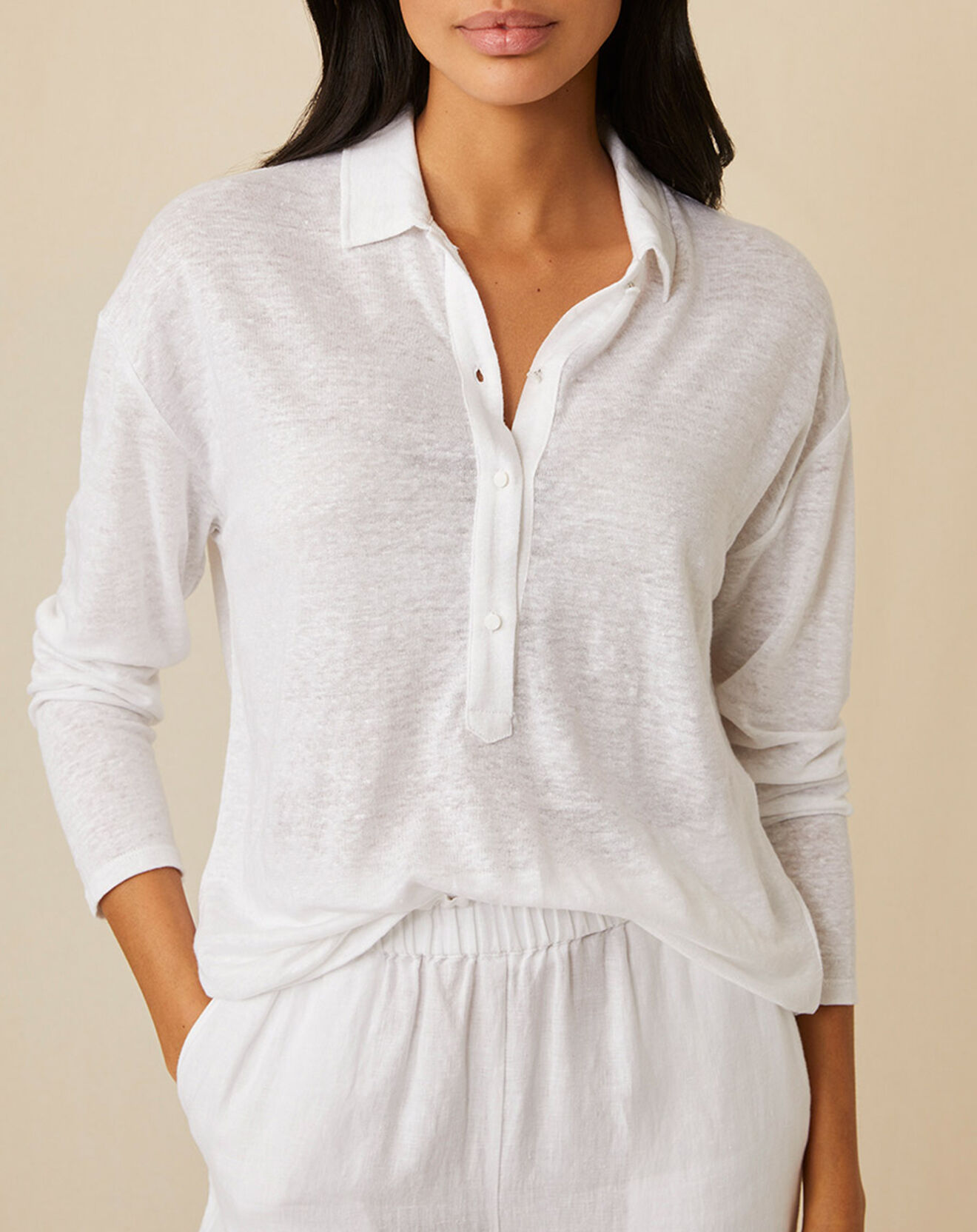 Harris Wilson T-Shirt 100% Lin Idanelle blanc