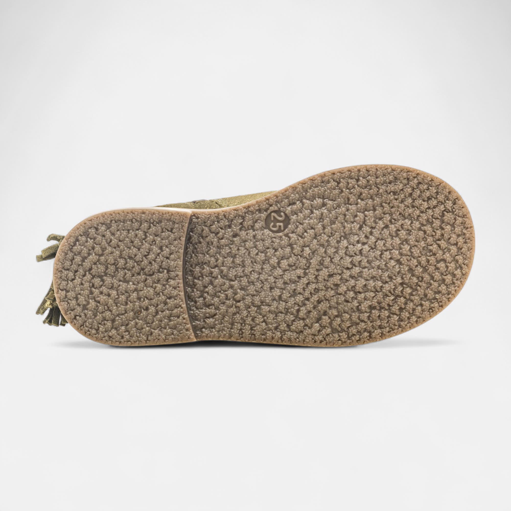Bottines Fille en cuir kaki