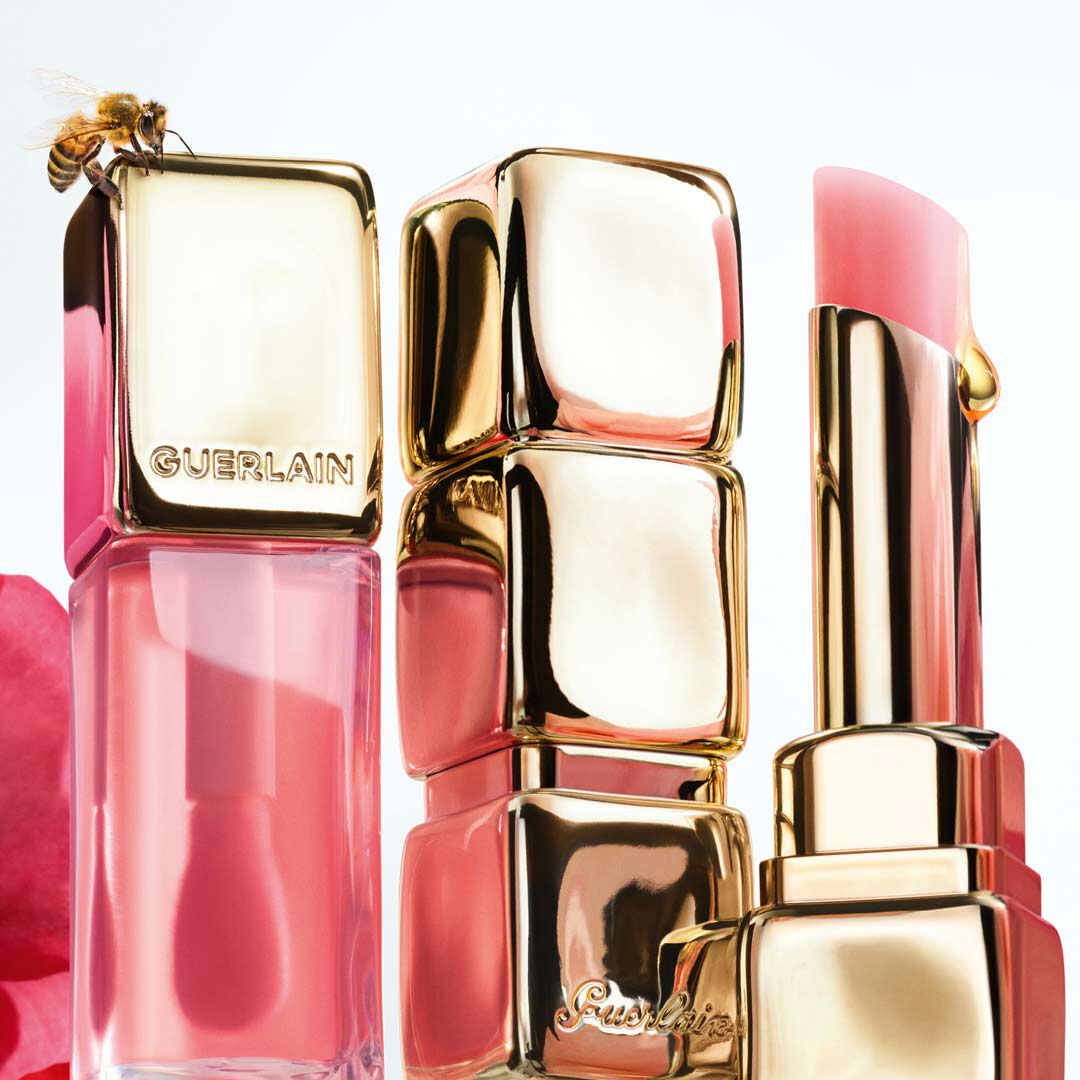 GUERLAIN KissKiss nBálsamo de mel com cor 98% de origem natural