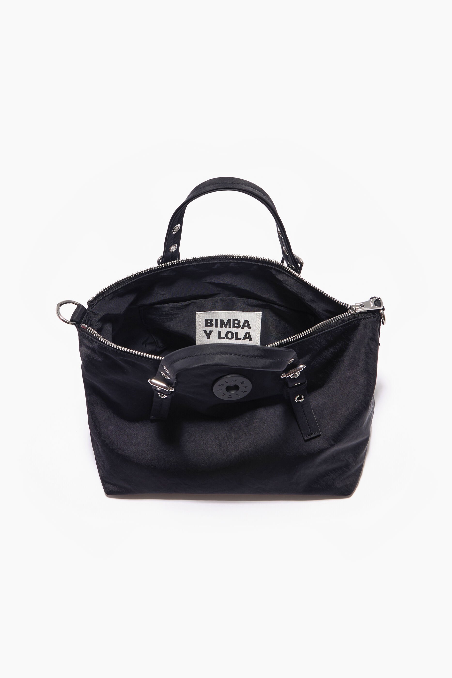 Bolsa de compras tamanho M em nylon preto
