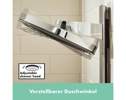 Douchekolom incl. thermostaat hansgrohe Pulsify S 260 2jet eco met ShowerTablet Select 400 chroom/grafiet 24241000