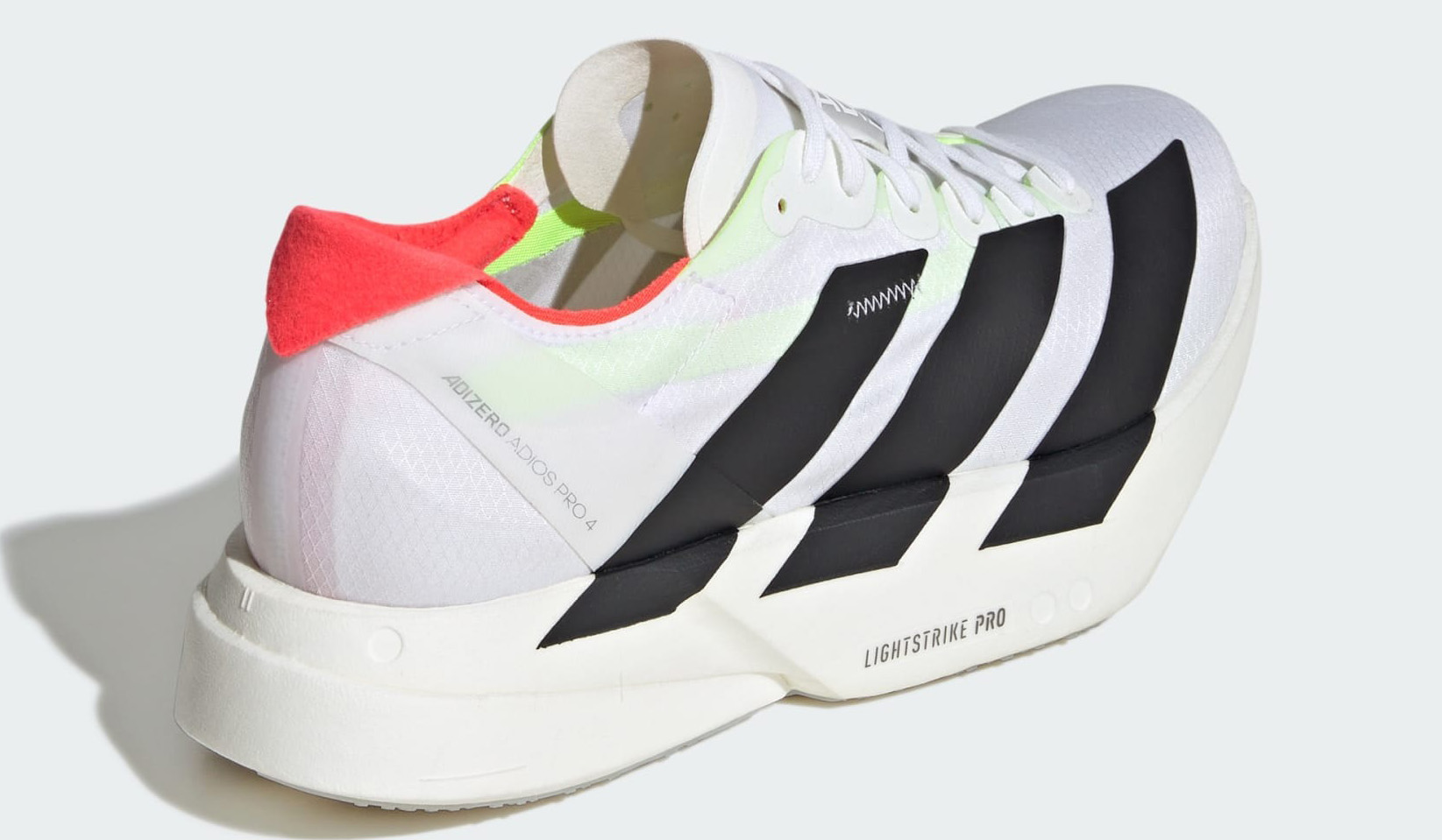 Adizero Adios Pro 4 Herre Cloud White/Core Black/Silver Metallic
