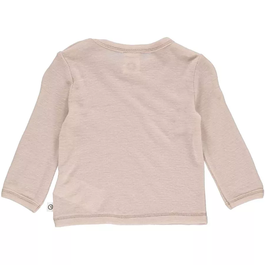 Müsli Babylangarmshirt aus Merinowolle rose