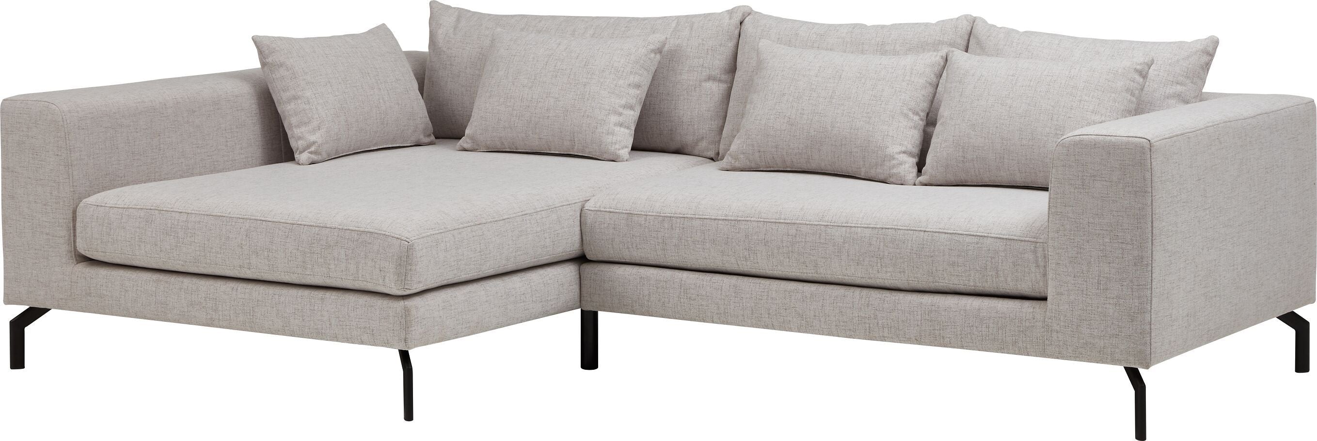 CUNO Ecksofa - Hellgrau / B: 280.0 cm x T: 171.0 cm x H: 80.0 cm