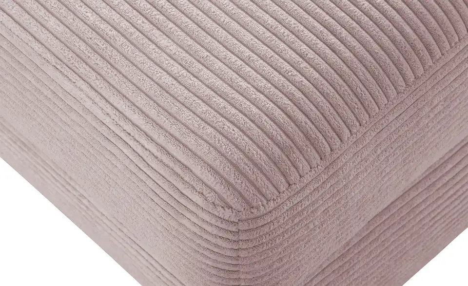 Ecksofa Arissa de Luxe Rosa rechts Cordstoff