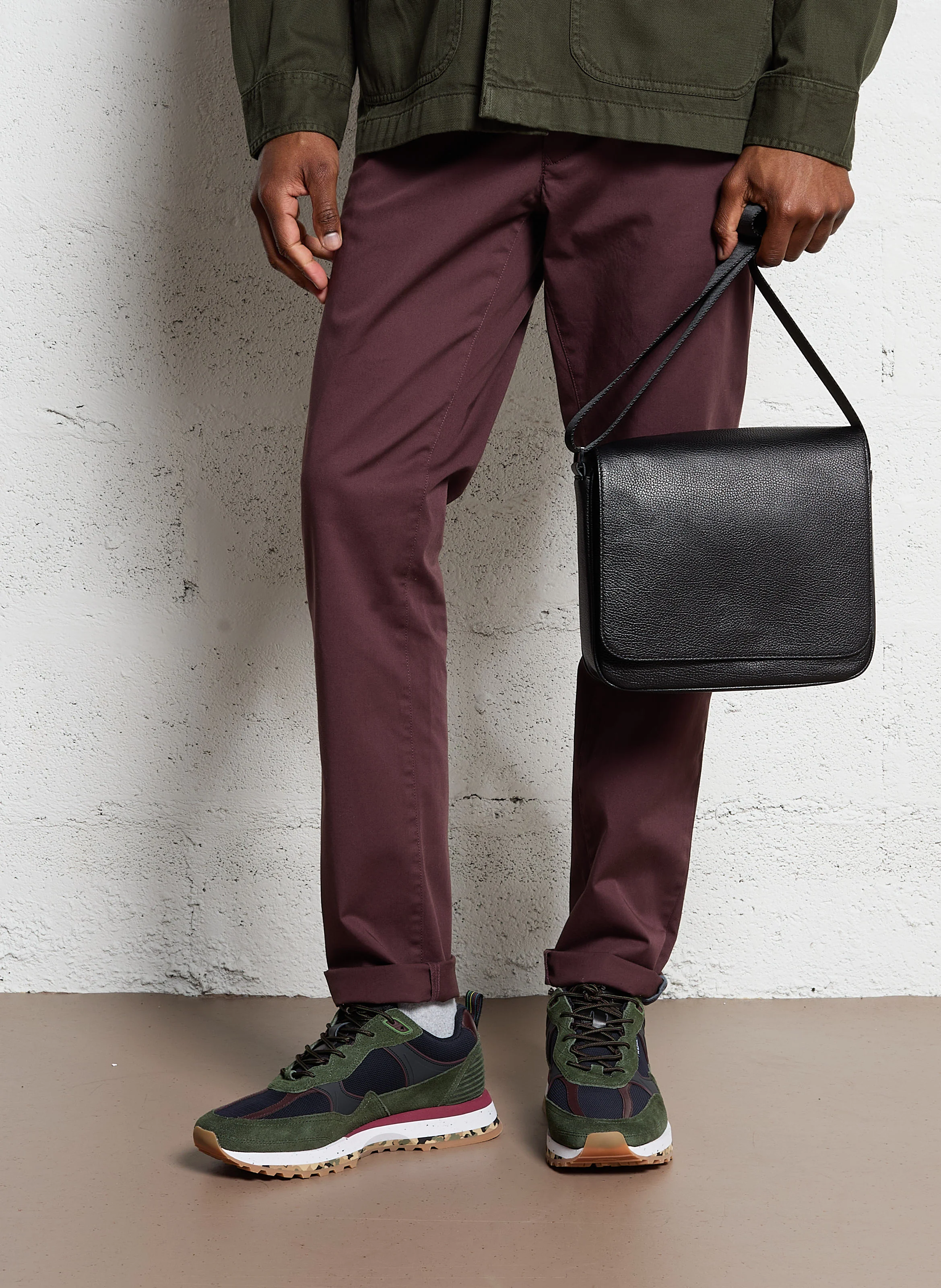 Sacoche en cuir | Noir