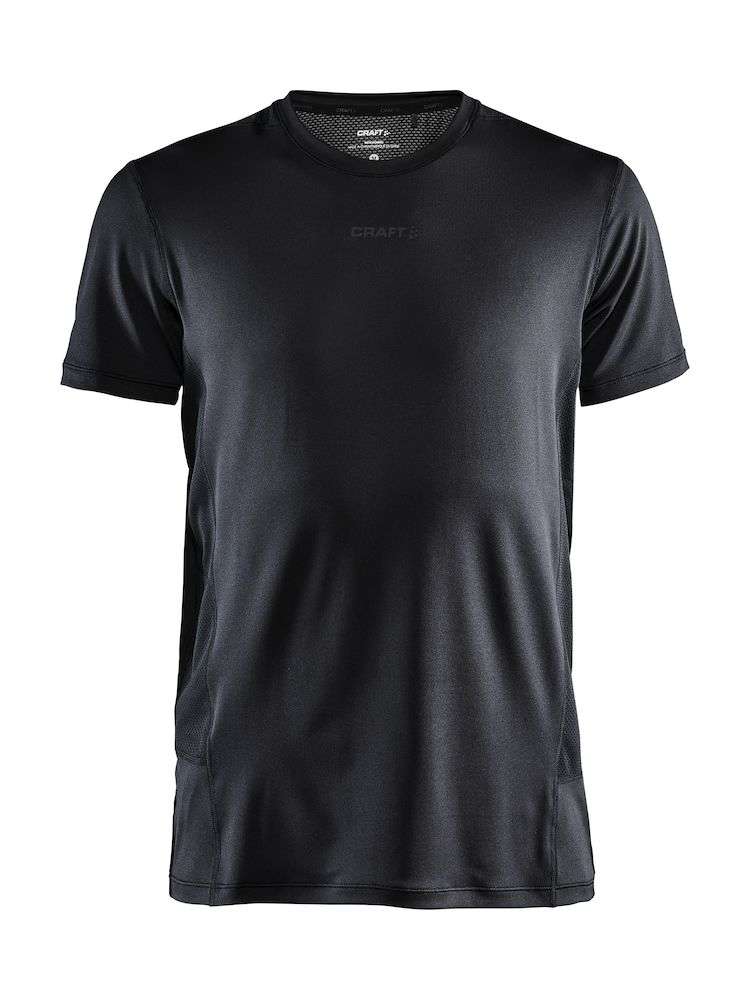 Craft ADV Essence Hardloopshirt Korte Mouwen Zwart Heren