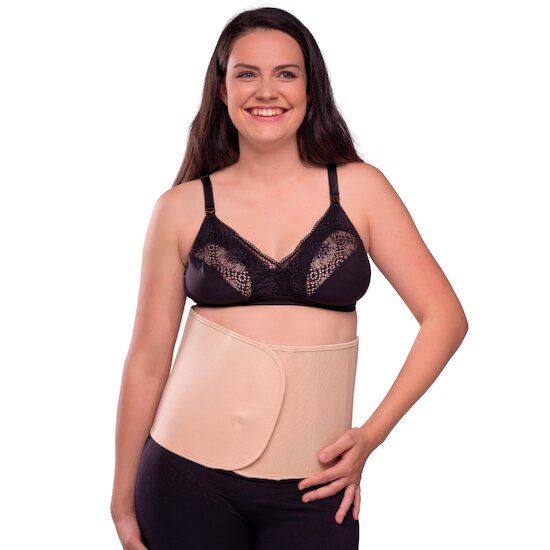 Ceinture de maintien abdominal en coton biologique   Beige        de               Carriwell