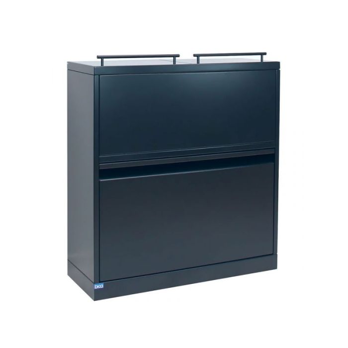 Afvalinzamelsysteem met Deksel 80 liter Bica 881 Zwart Model VB195251 (8713631195251)