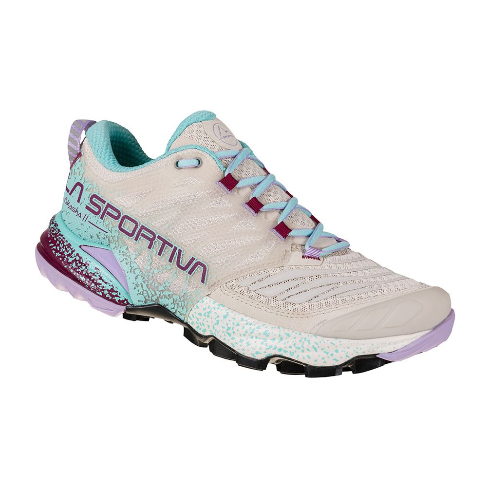 La Sportiva AKASHA II - Chaussures trail Femme shadow/red plum