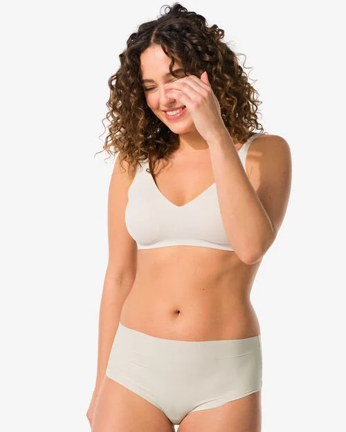 soutien-gorge préformé sans armatures crème