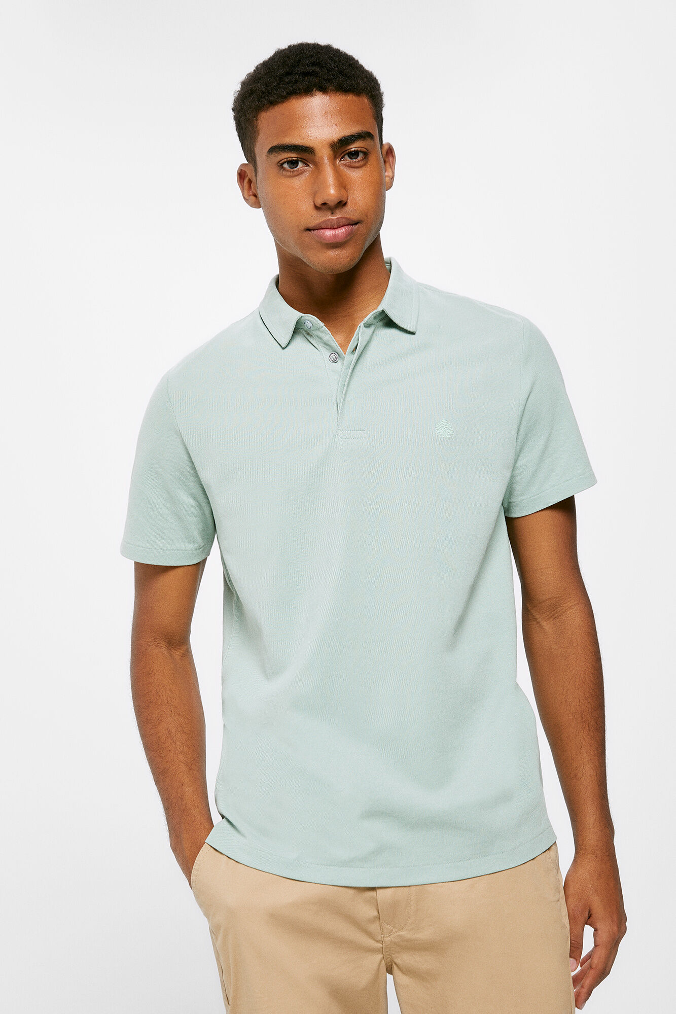 Camisa polo Oxford - verde