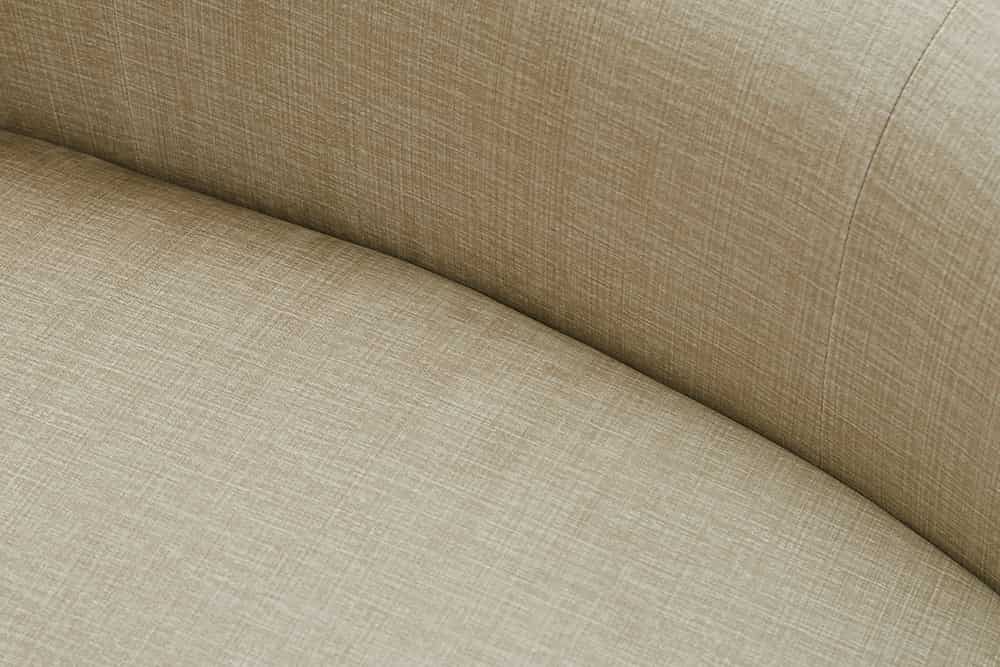 Modernes Sofa ATELIER 230cm beige Samt 3-Sitzer Couch inkl. Kissen