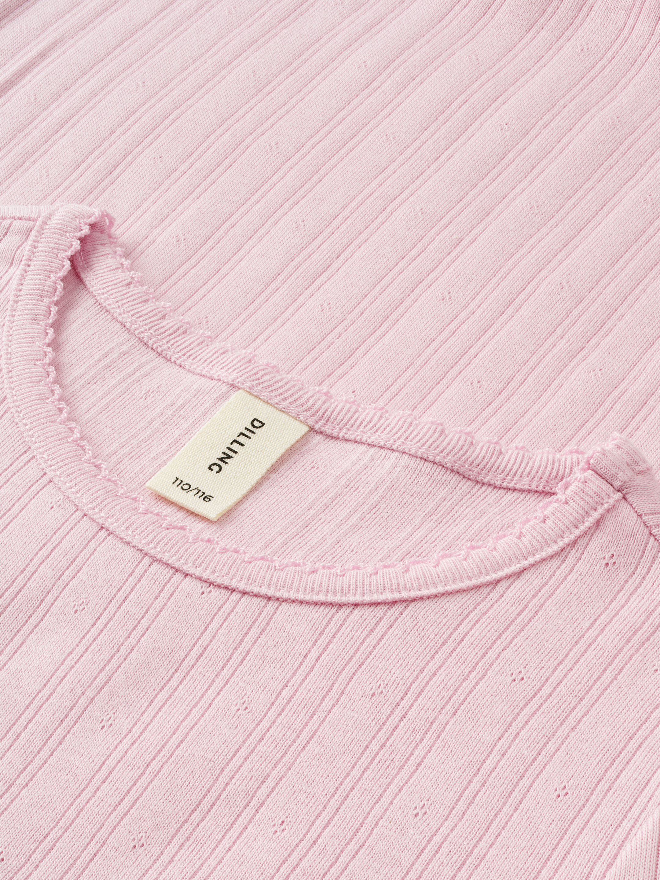 Pointelle T-shirt van katoen voor kinderen