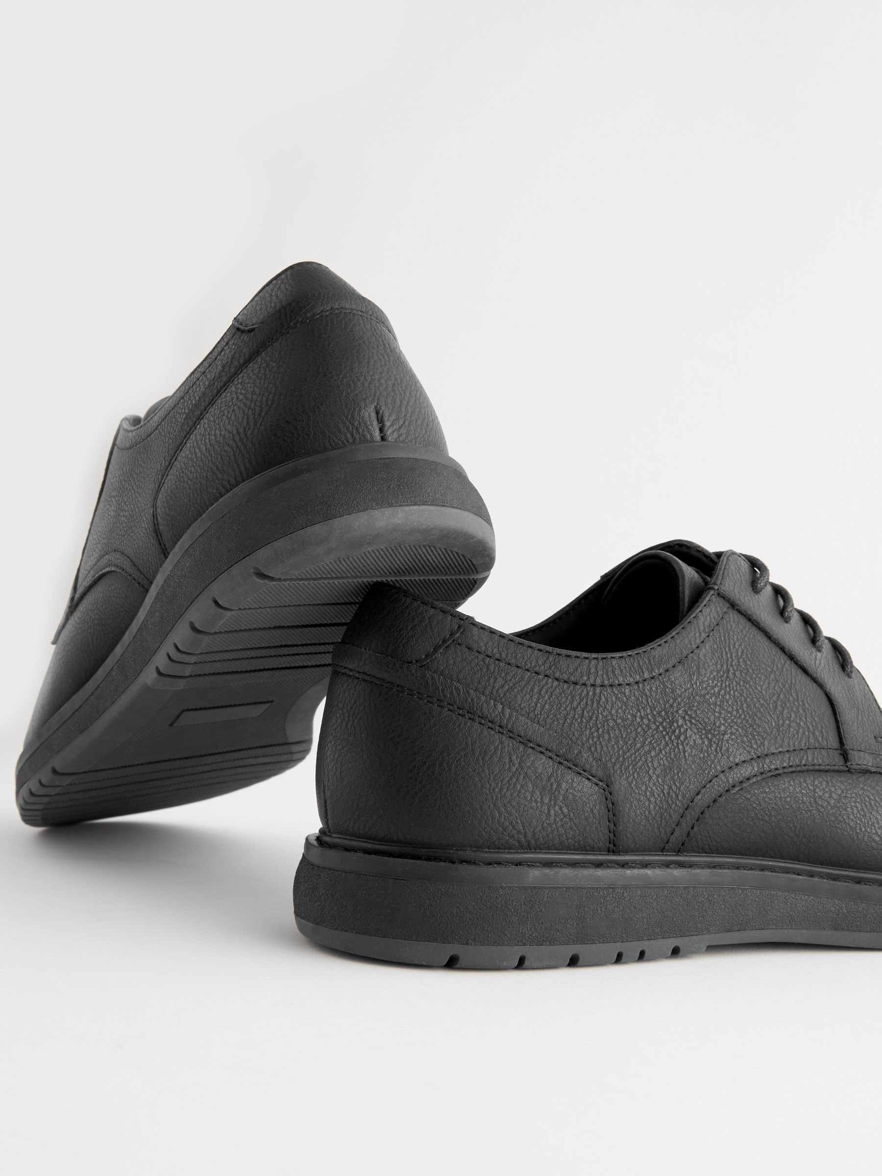 Zwart - Wedge Derby Shoes
