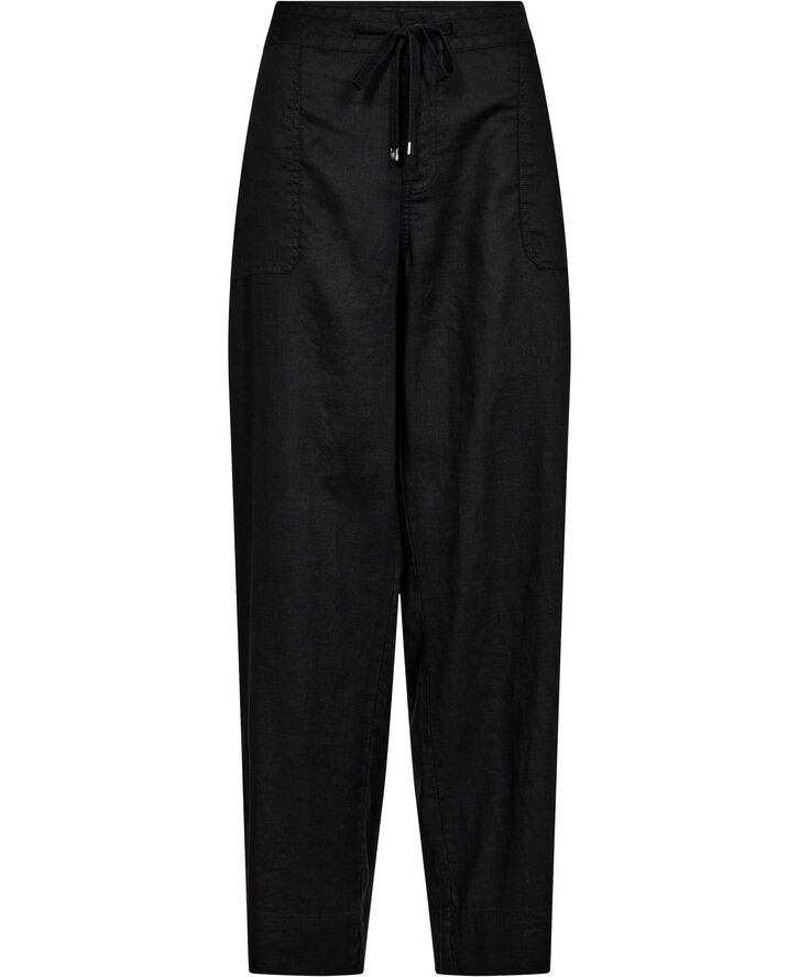 Lauren Ralph Lauren SOFT DRAPEY LINEN-PANT Sort