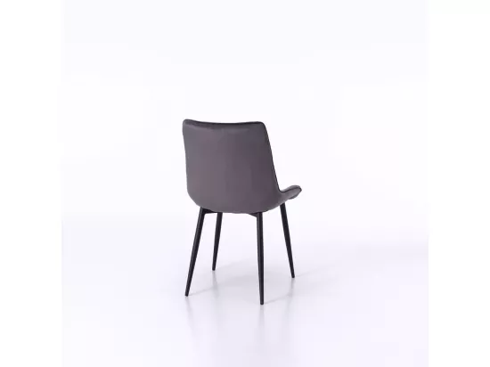 Set de 4 Chaises NOEMI gris foncé