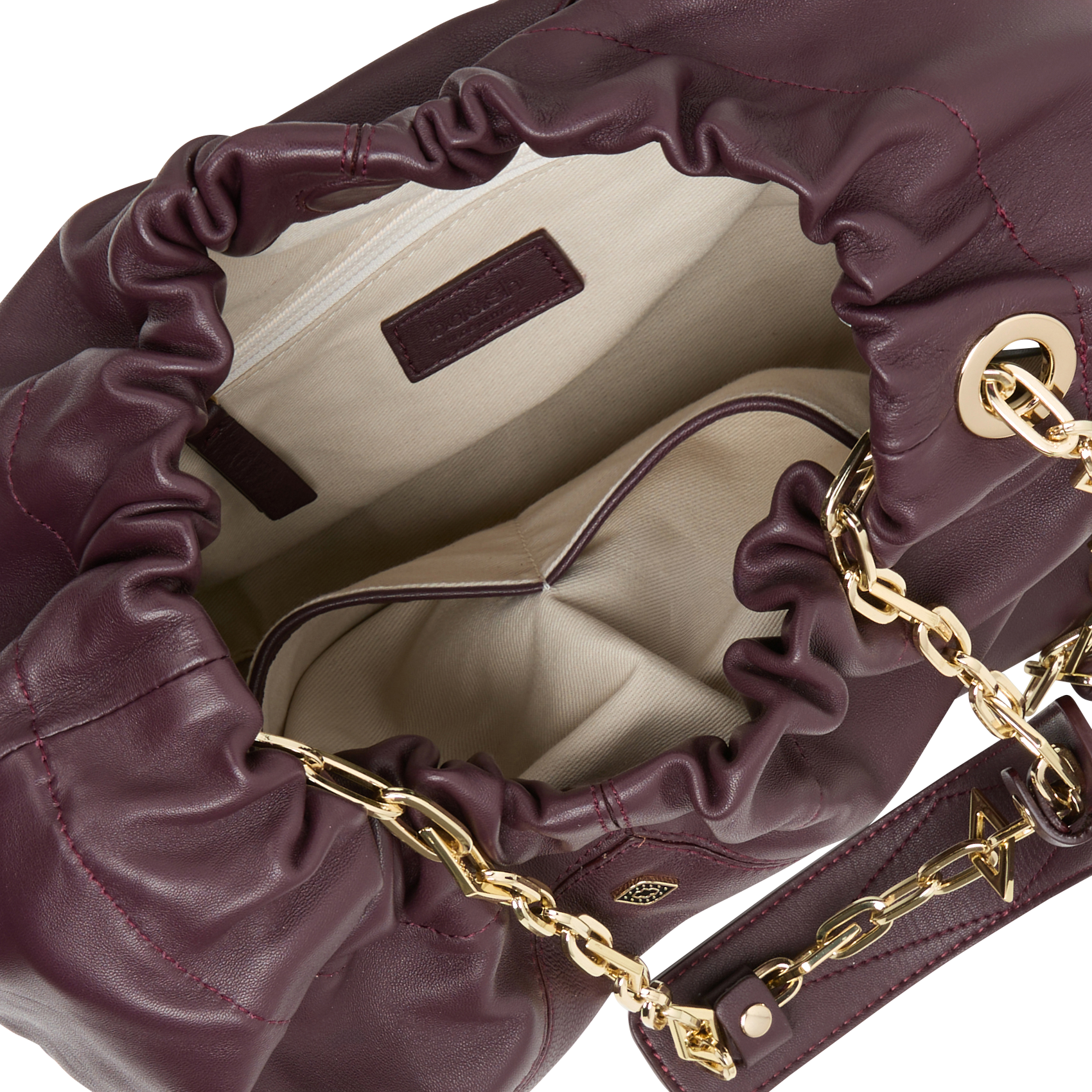 JUNE - Sac porté épaule en cuir | Rouge