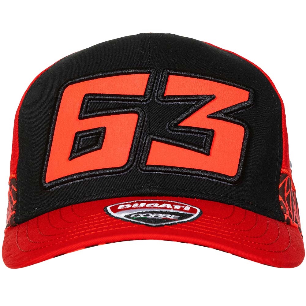 ducati - Casquette Bagnaia 63 Noir / Rouge