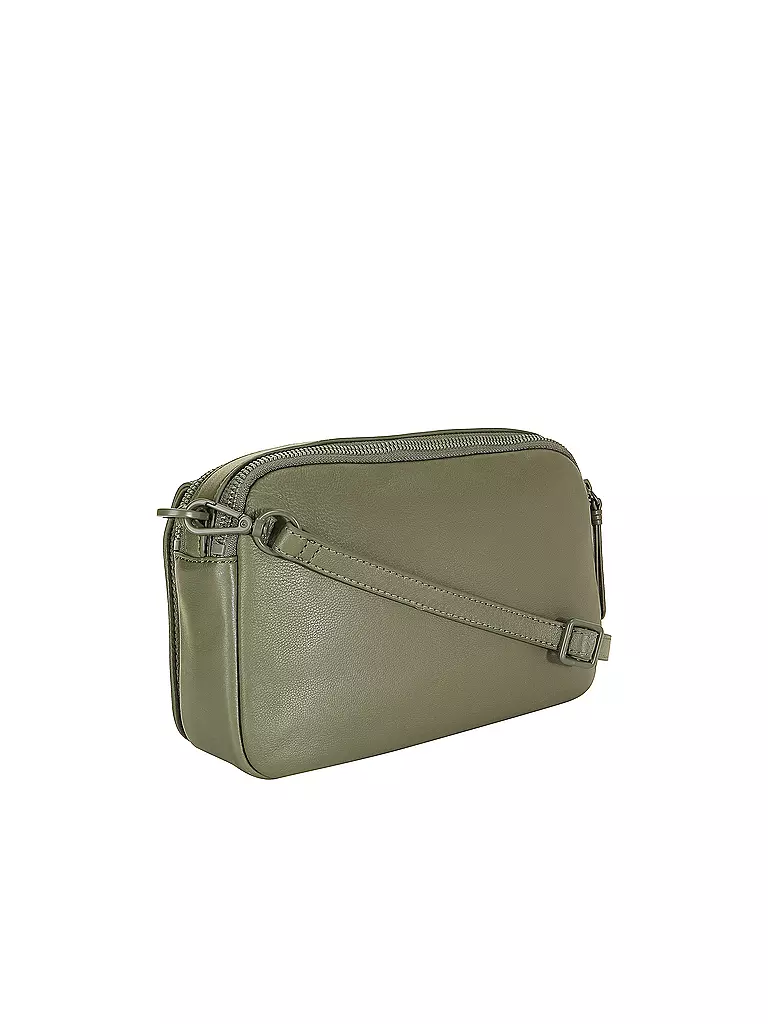 LES VISIONNAIRES Ledertasche - Umhängetasche EMILY SILKY  dunkelgrün
