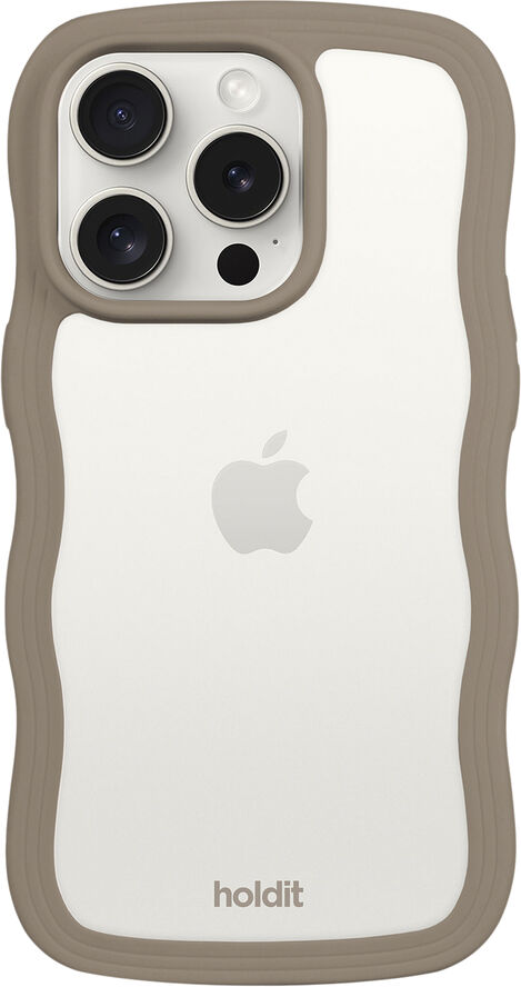 HoldIt Wavy Case iPhone 14 Pro Max Lysebrun