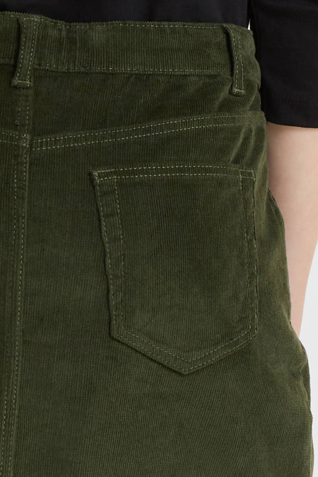anytime corduroy rok groen