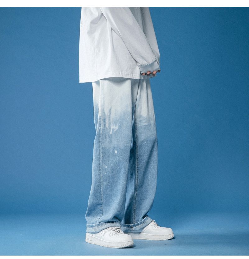 POSI - Ombre wijde jeans