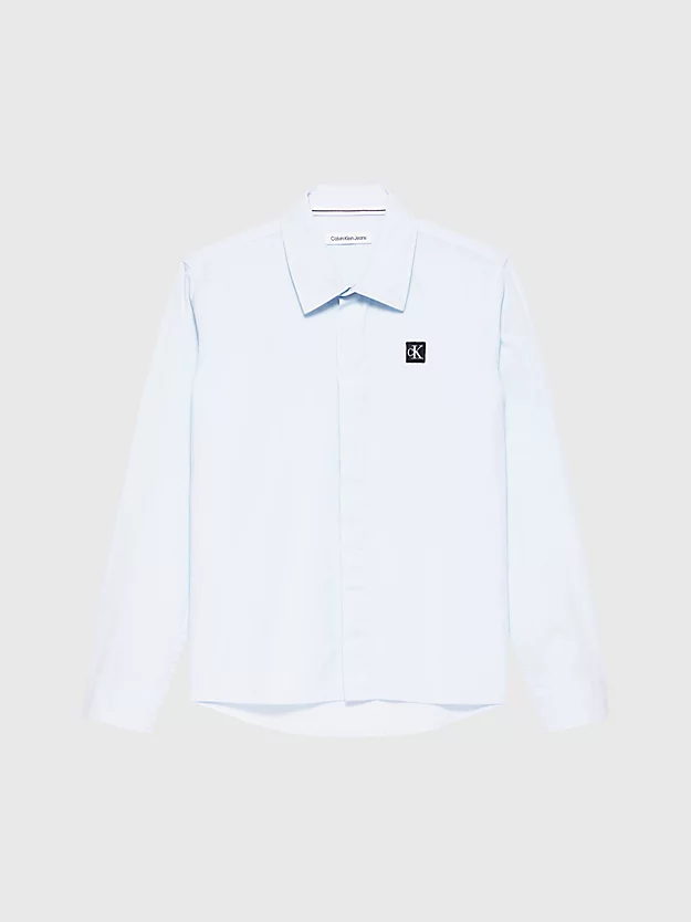 Camisa social em popeline de algodão