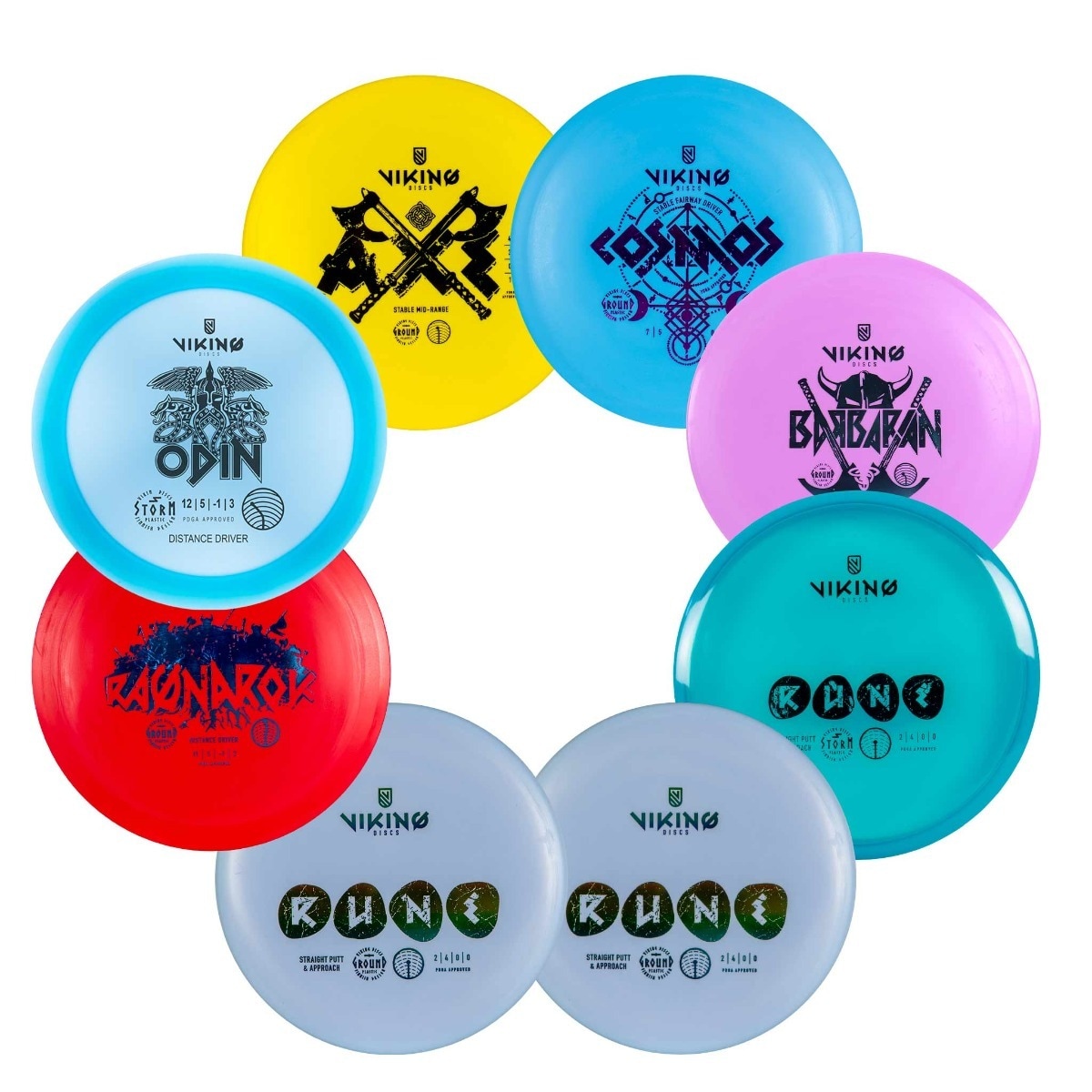 Viking Discs Startsett (8 frisbees)