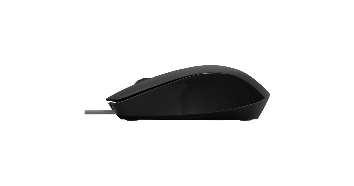 HP150 muis met kabel  (Zwart, 1600 dpi)