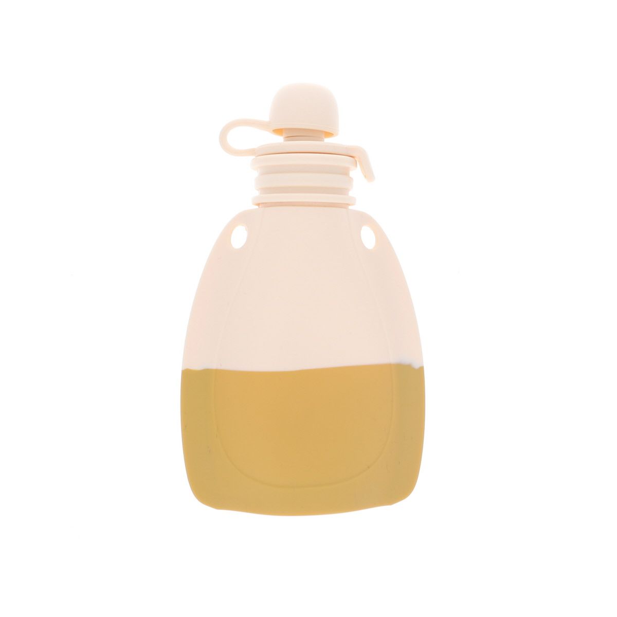 Gourde souple en silicone bicolore Pause goûter