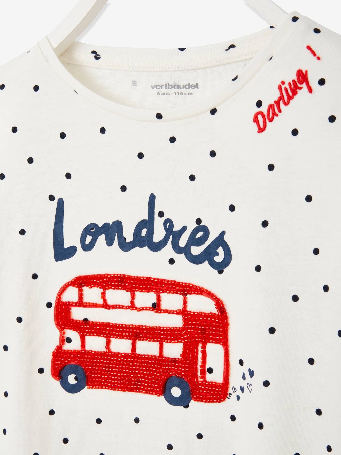 Camiseta com estampa de fantasia urbana, para menina, tamanho médio, branca.