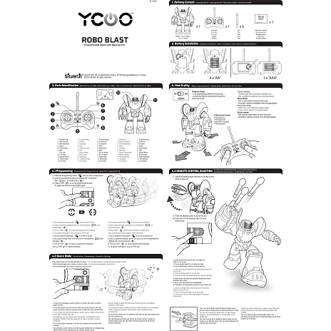 Silverlit Robo blast one – flere varianter – assorteret