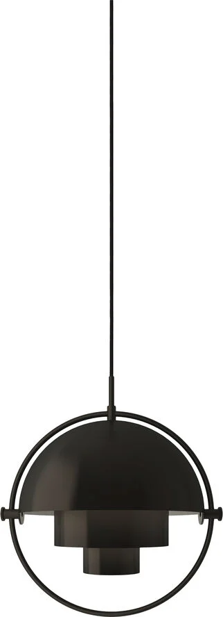 Gubi Muli-Lite Pendant, Small Black brass base