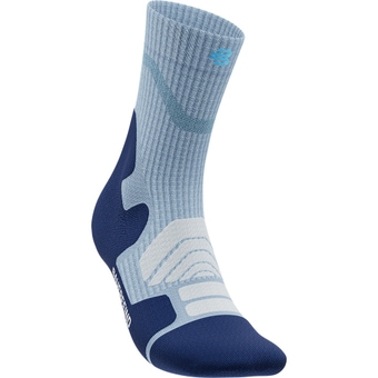 Bauerfeind Outdoor Merino Mid Cut Socken Sky Blue Damen