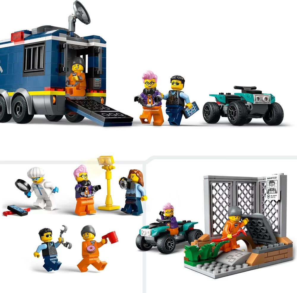 LEGO®CITY 60418 - LE LABORATOIRE DE POLICE SCIENTIFIQUE MOBILE