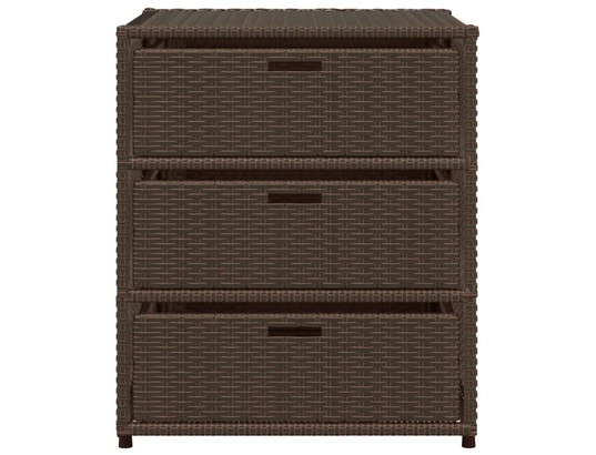 VIDAXL - Armoire de jardin Armoire de rangement de jardin marron 55x59x69cm résine tres...