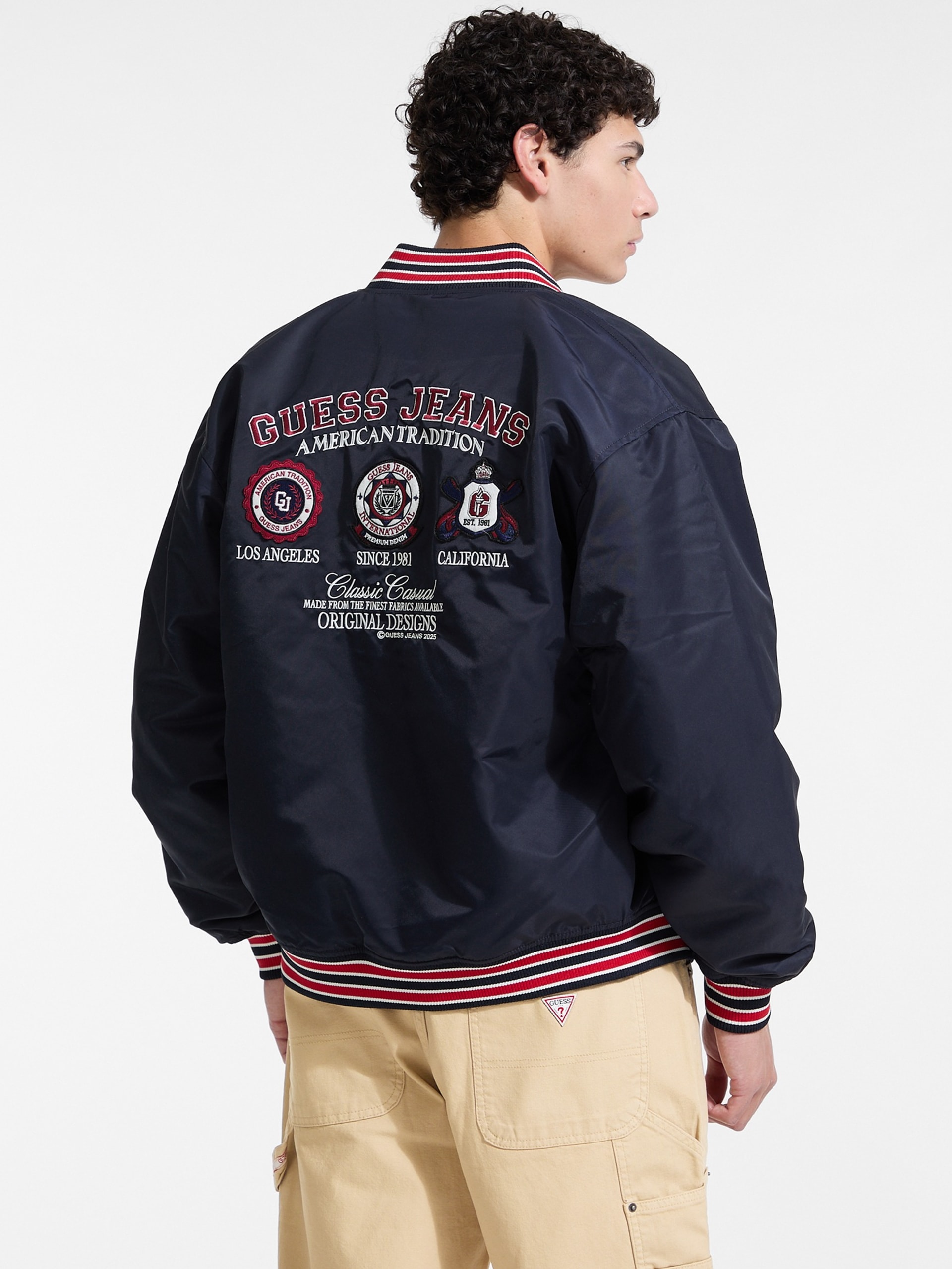 Jaqueta Varsity com Patch Bordado